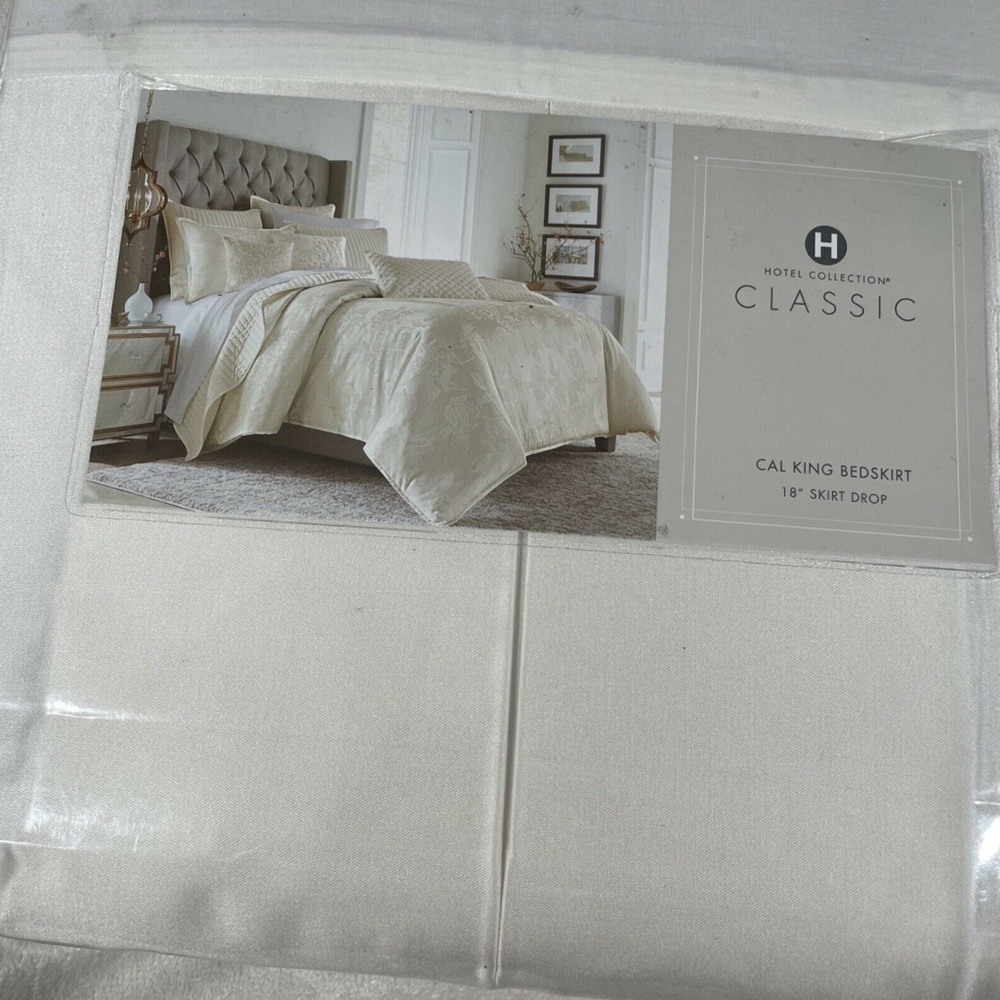 NWT [ California King ] Bedskirt for Hotel Collection‎ Hydrangea - Picture 3 of 9